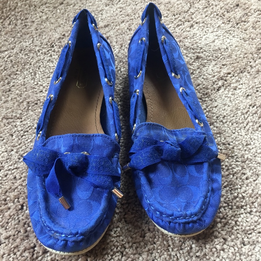 Blue Coach Flats
