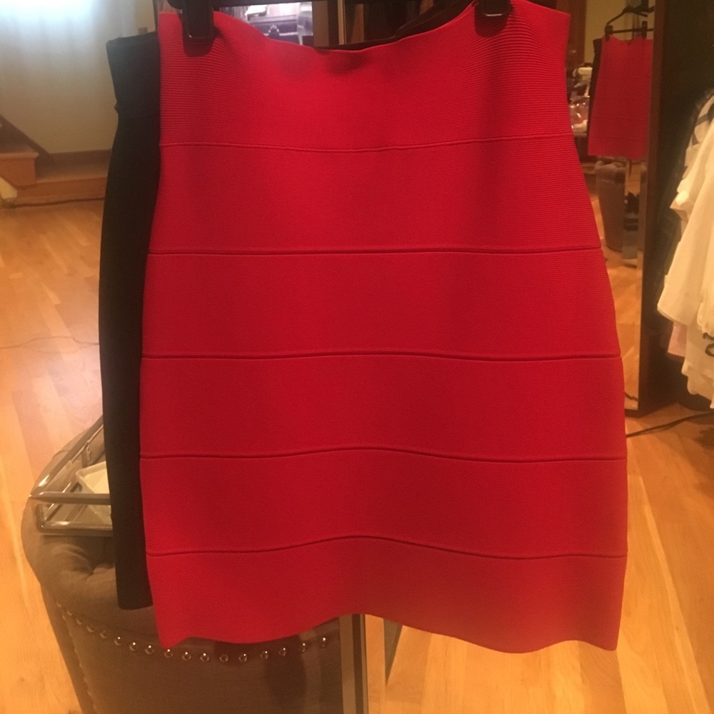 BCBG bandage skirt in red