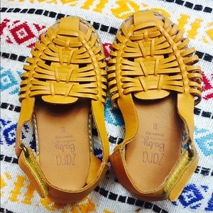 Beautiful baby girl Zara sandals