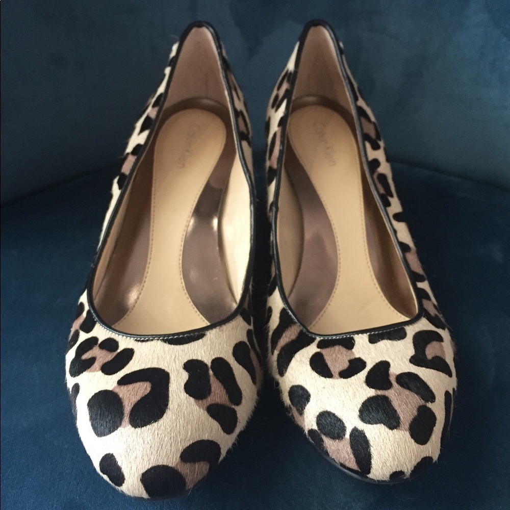Cheetah Print Wedges