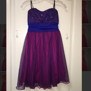 Never Worn!!! Purple strapless dress!