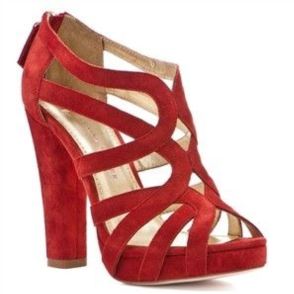 Elaine Turner Red Suede heels