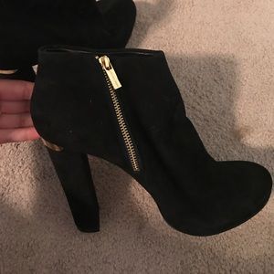Brand New Michael Kors Booties - Black Suede