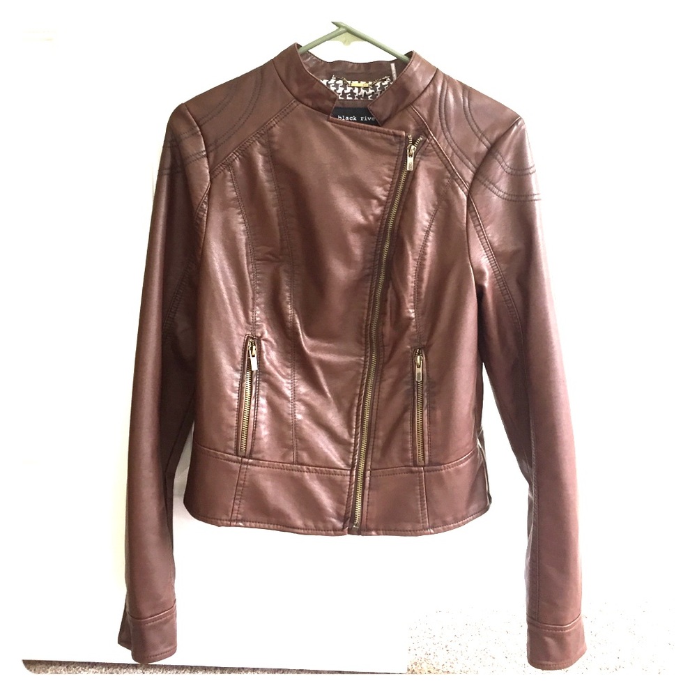 Black Rivet Leather Jacket