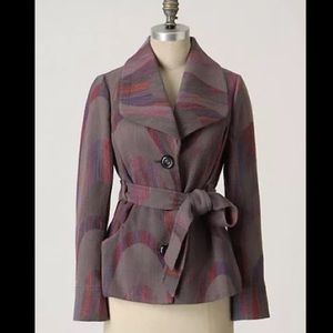 Offer? 😘Anthropologie Belted Idra Jacquard Jacket