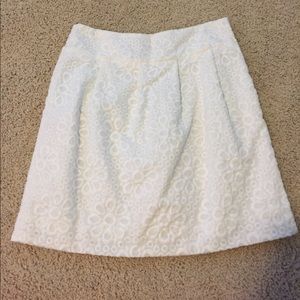 White eyelet skirt