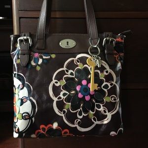 NWT Fossil Key-Per Shopper Purse/Tote