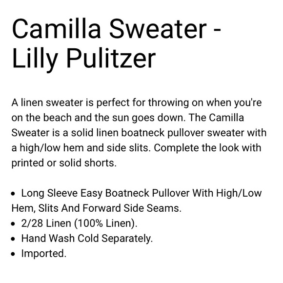 Lilly Pulitzer Camilla Sweater - Picture 5 of 5