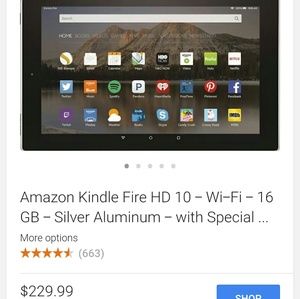 amazon kindle fire hd 10