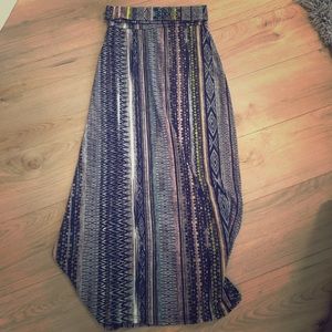 High waisted maxi lily white skirt