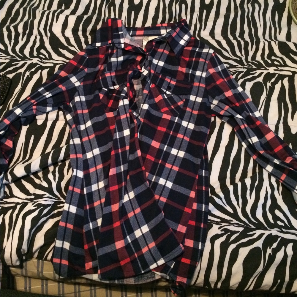 Plaid long-sleeve women's