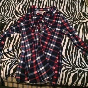 Plaid long-sleeve women's