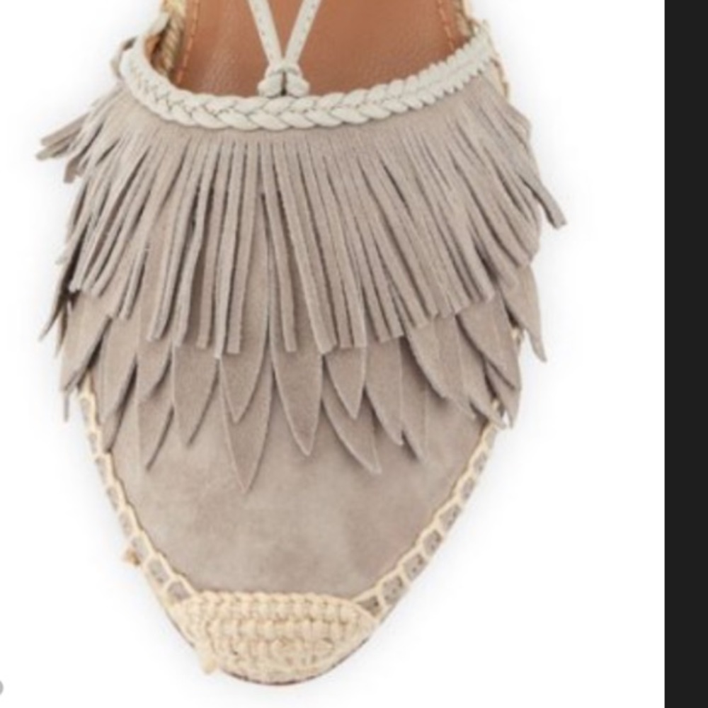 NWOT Aquazzura Fringe Sandal - Picture 4 of 8