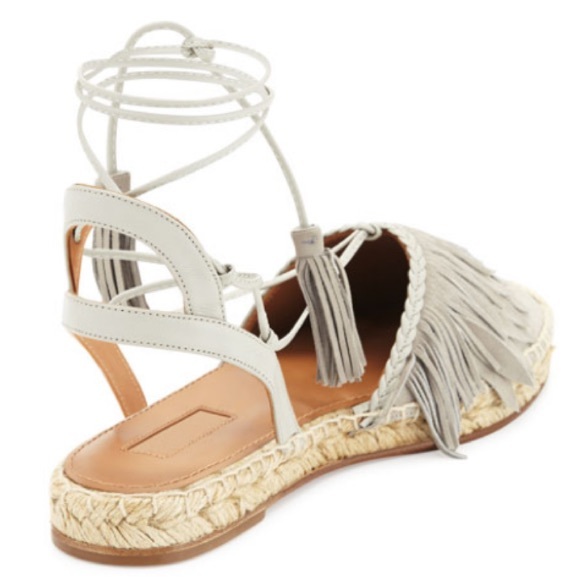 NWOT Aquazzura Fringe Sandal - Picture 3 of 9
