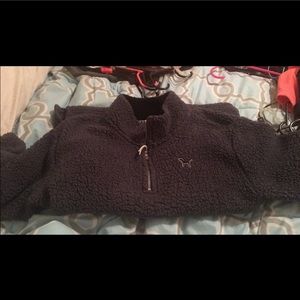 PINK sherpa half zip