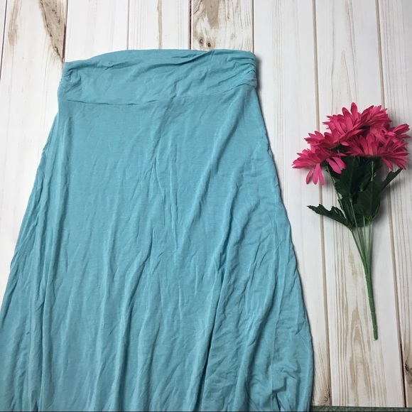 NWOT Baby Blue Floor Length Maxi Skirt - Picture 1 of 4