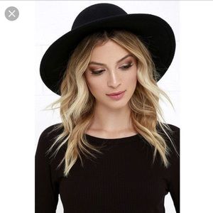 Black Floppy Hat