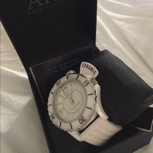 Anne Klein Ceramic white watch