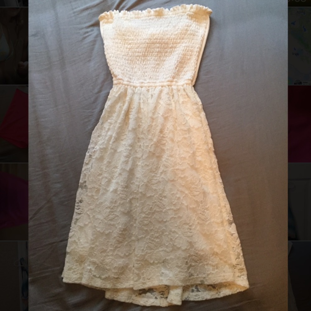 White lace dress