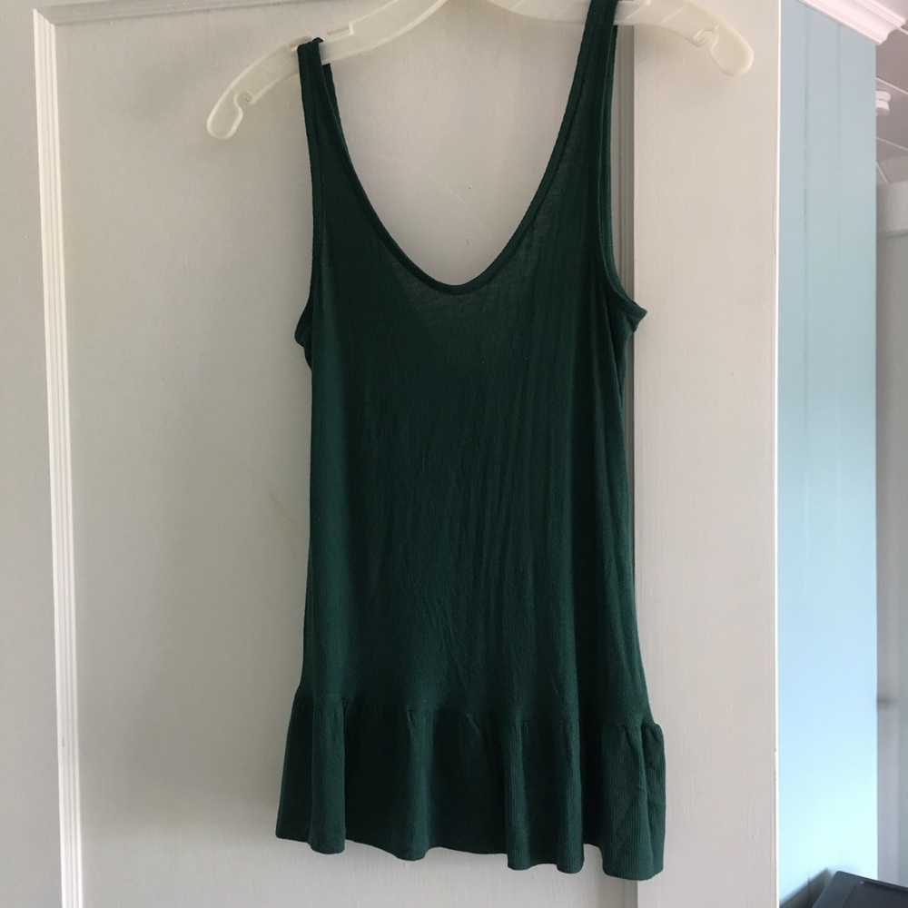 Free People soft peplum tank, XS