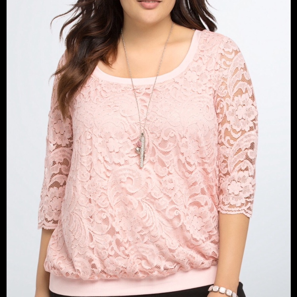 Sparkle Lace Sweatshirt