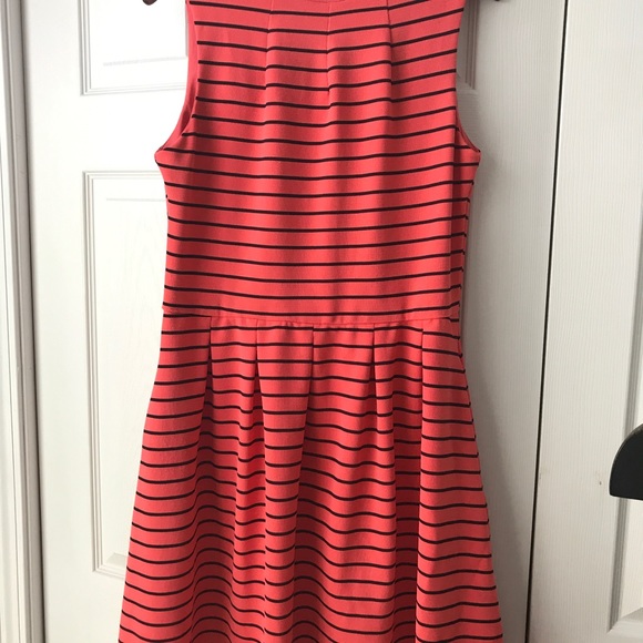 Orange/Black Striped Mossimo Knee Length Dress - Picture 2 of 3