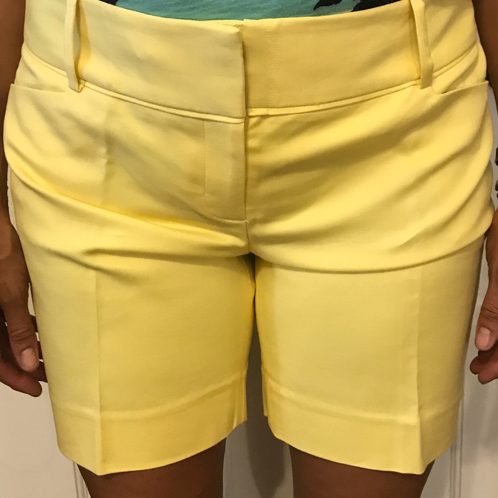 Yellow Casual Shorts