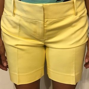 Yellow Casual Shorts