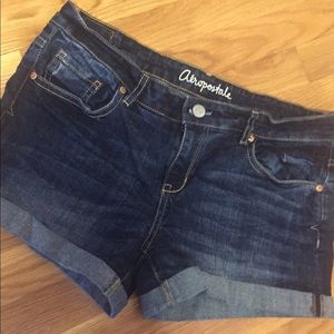 Aeropostale Cuffed Jean Shorts