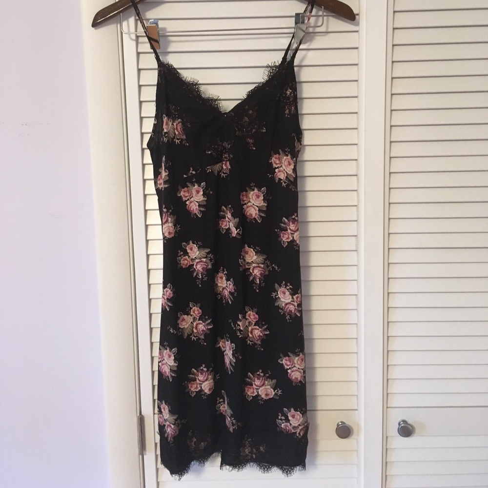 American Eagle black slip dress