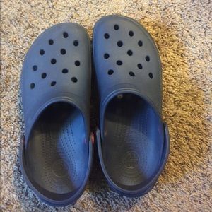 Blue sporty sole clog Crocs