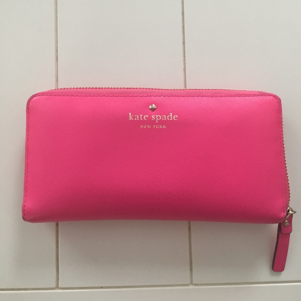 Kate Spade pink leather wallet