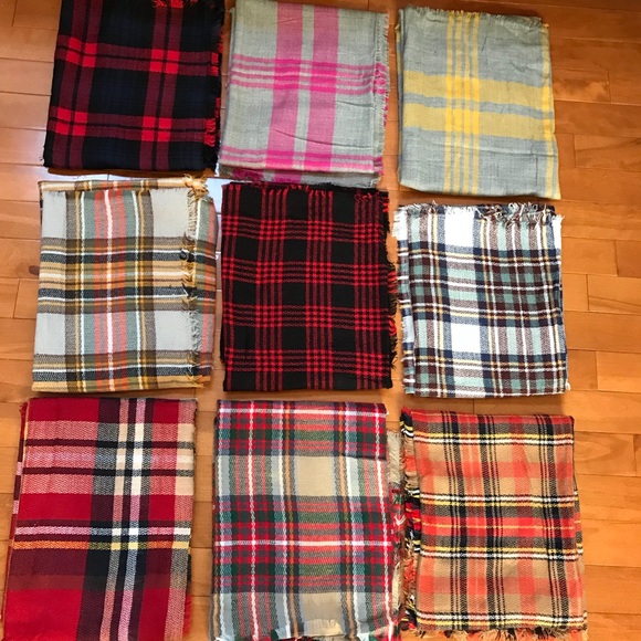 🎈SALE🎈 Oversized Blanket Tartan Plaid Scarf - Picture 4 of 4