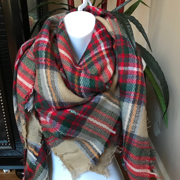 Accessories - 🎈SALE🎈 Oversized Blanket Tartan Plaid Scarf