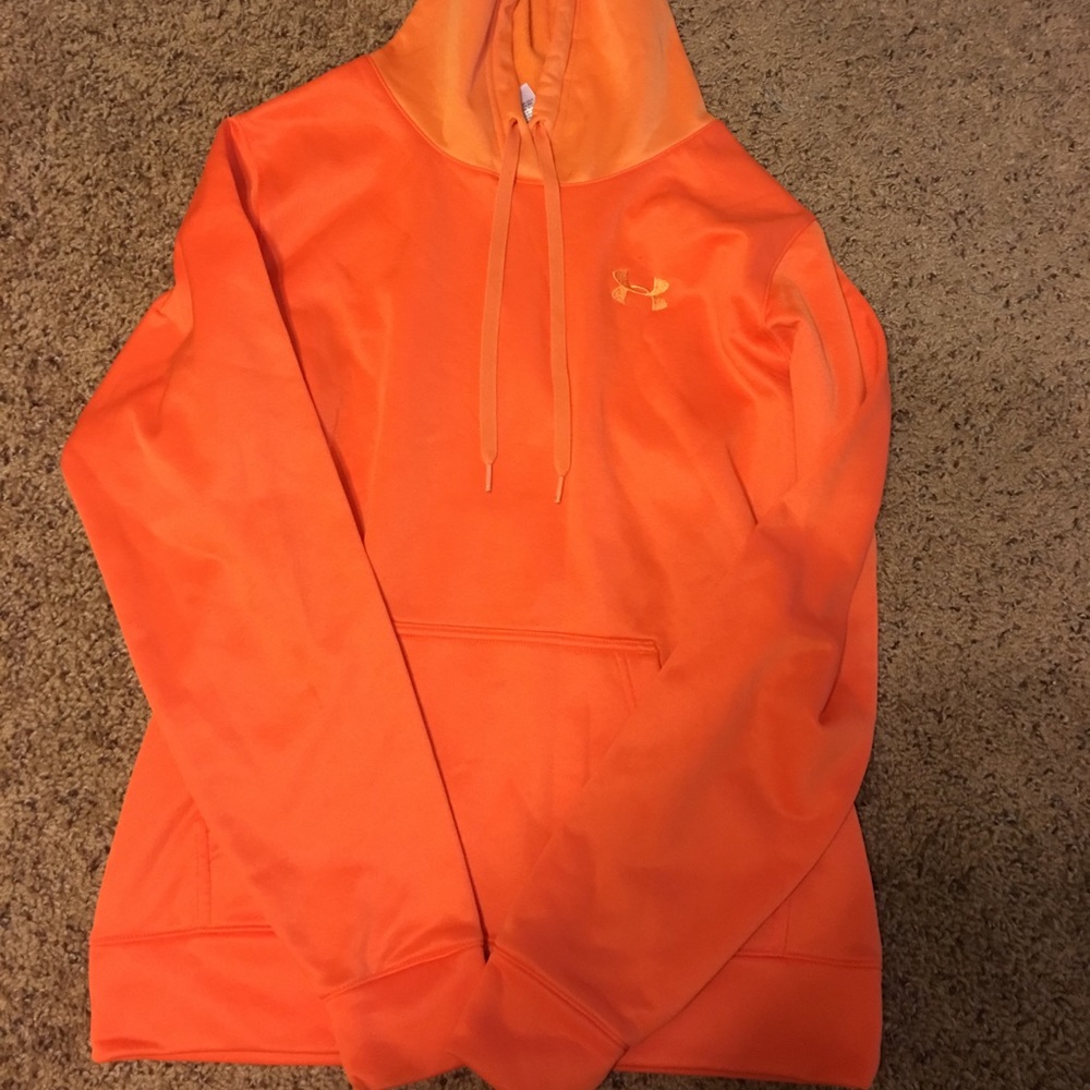 Two toned orange Under Armor hoodie
