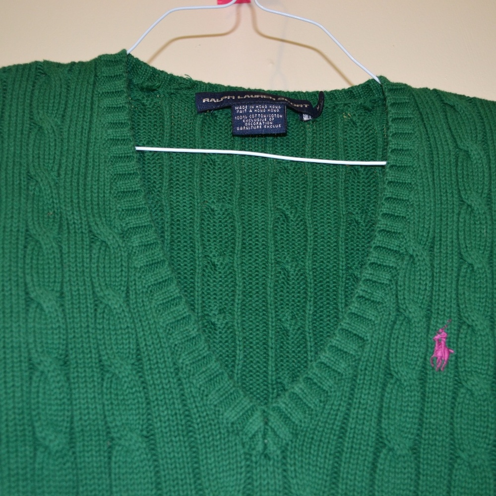 Green  Ralph Lauren Sport Green Sweater