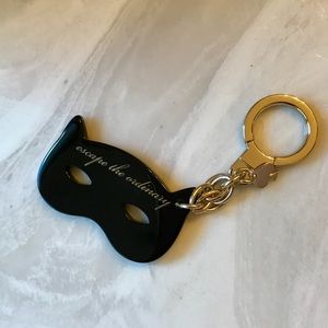 Kate Spade Cat Mask Key Chain