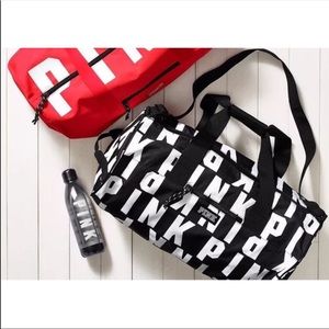 VS PINK Duffle Bag & water bottle