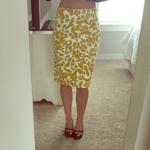 Patterned Pencil Skirt Jewel Tone For Fall Size 2