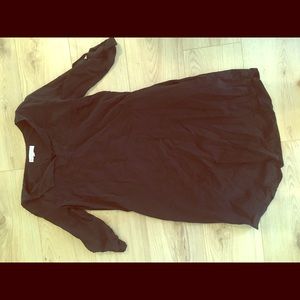 Quarter sleeve all black synergy dress