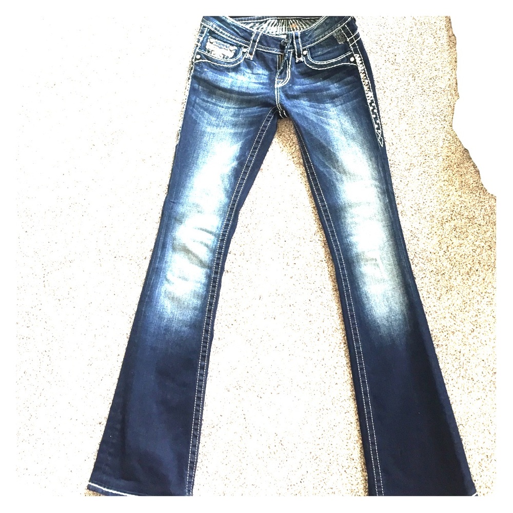 Rock Revival Blue Jeans