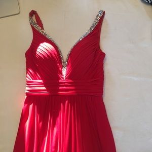 Red jovani prom dress
