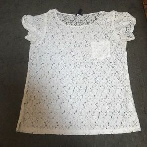 Gap Lace white shirt