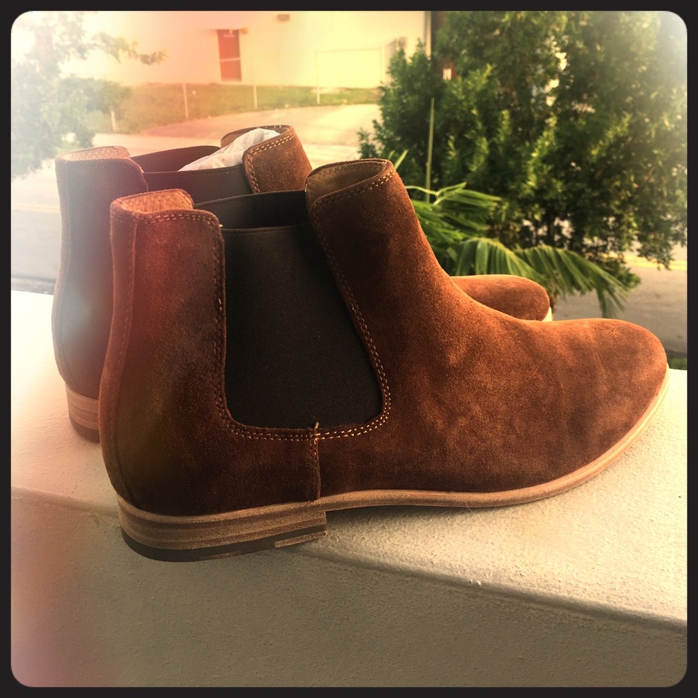 Brown Suede  Chelsea Boots