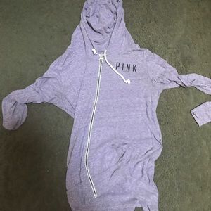 Purple Victoria's Secret lightweight hoodie