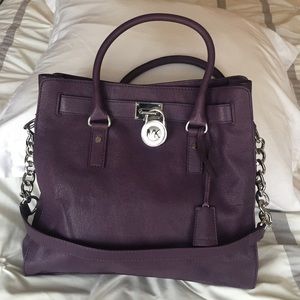 Michael Kors Hamilton Large Leather Satchel