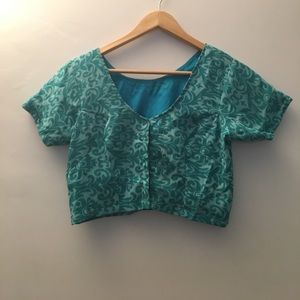 Crop Top Coverup Sweater or Overshirt w/ Hooks