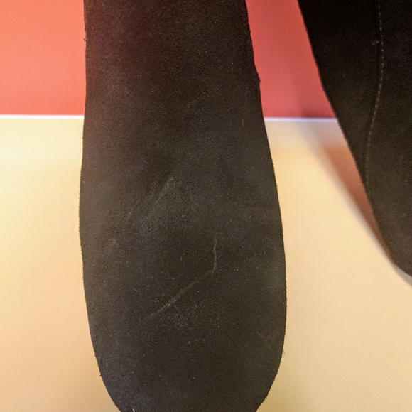 MK Lesly black suede leather high boots sz 5.5 - Picture 4 of 4