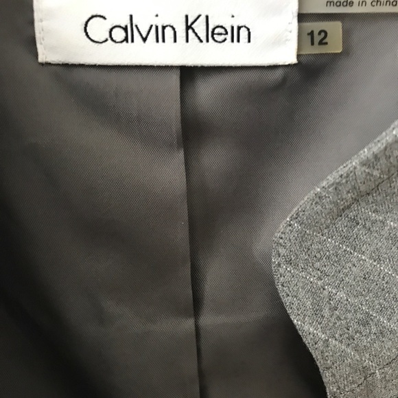 Calvin Klein Polyester Pinstripe Dress - Picture 4 of 4