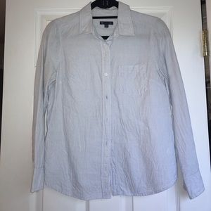 Blue/white thin stripe Gap oxford shirt
